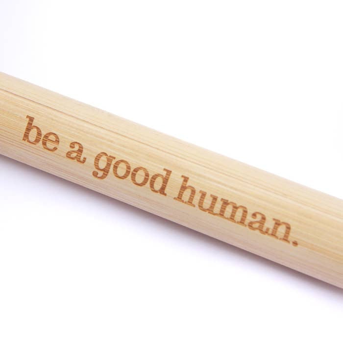 Silver Stainless Steel Metal Straw Set Bamboo Case