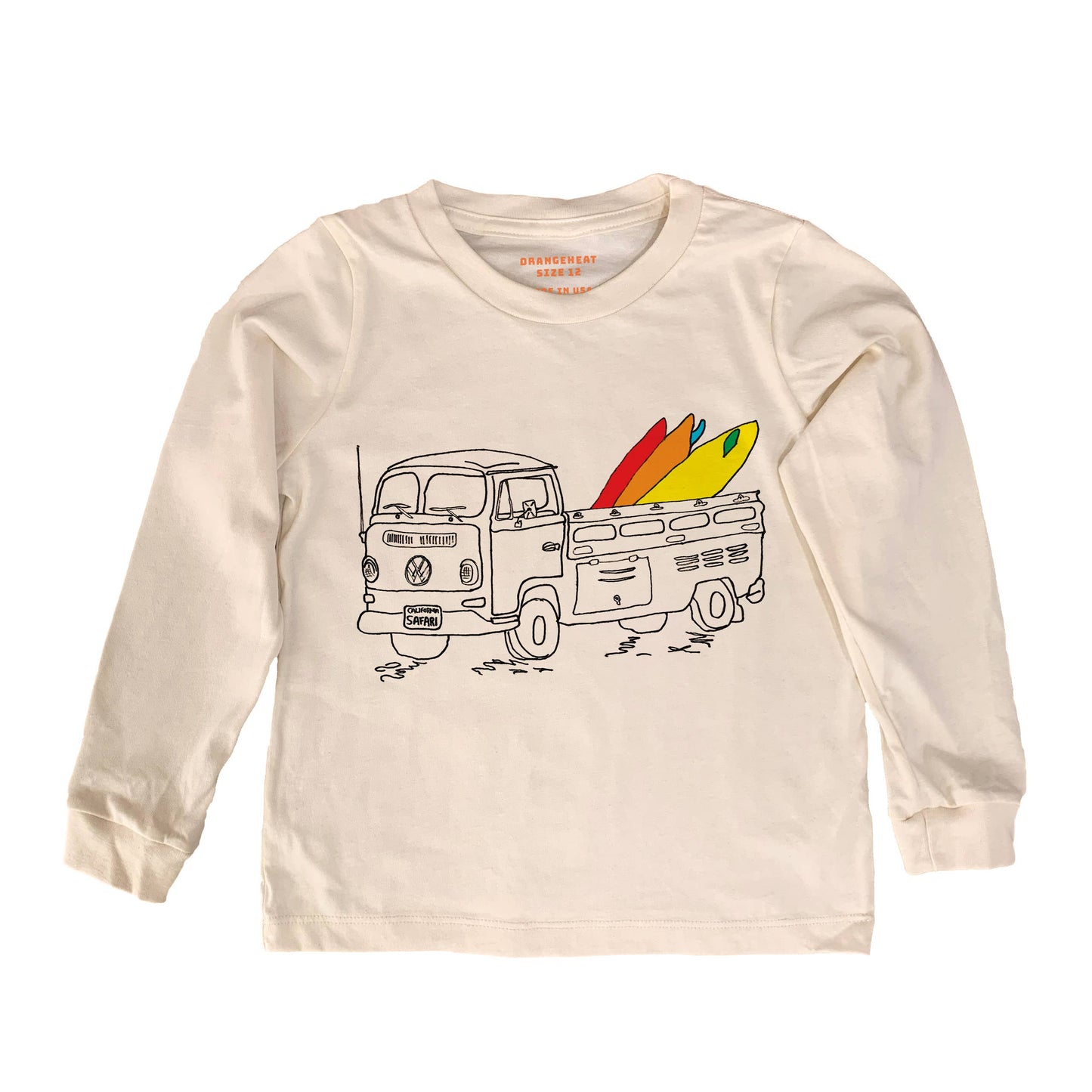 Surf Safari - Natural Organic Tee/Long Sleeve