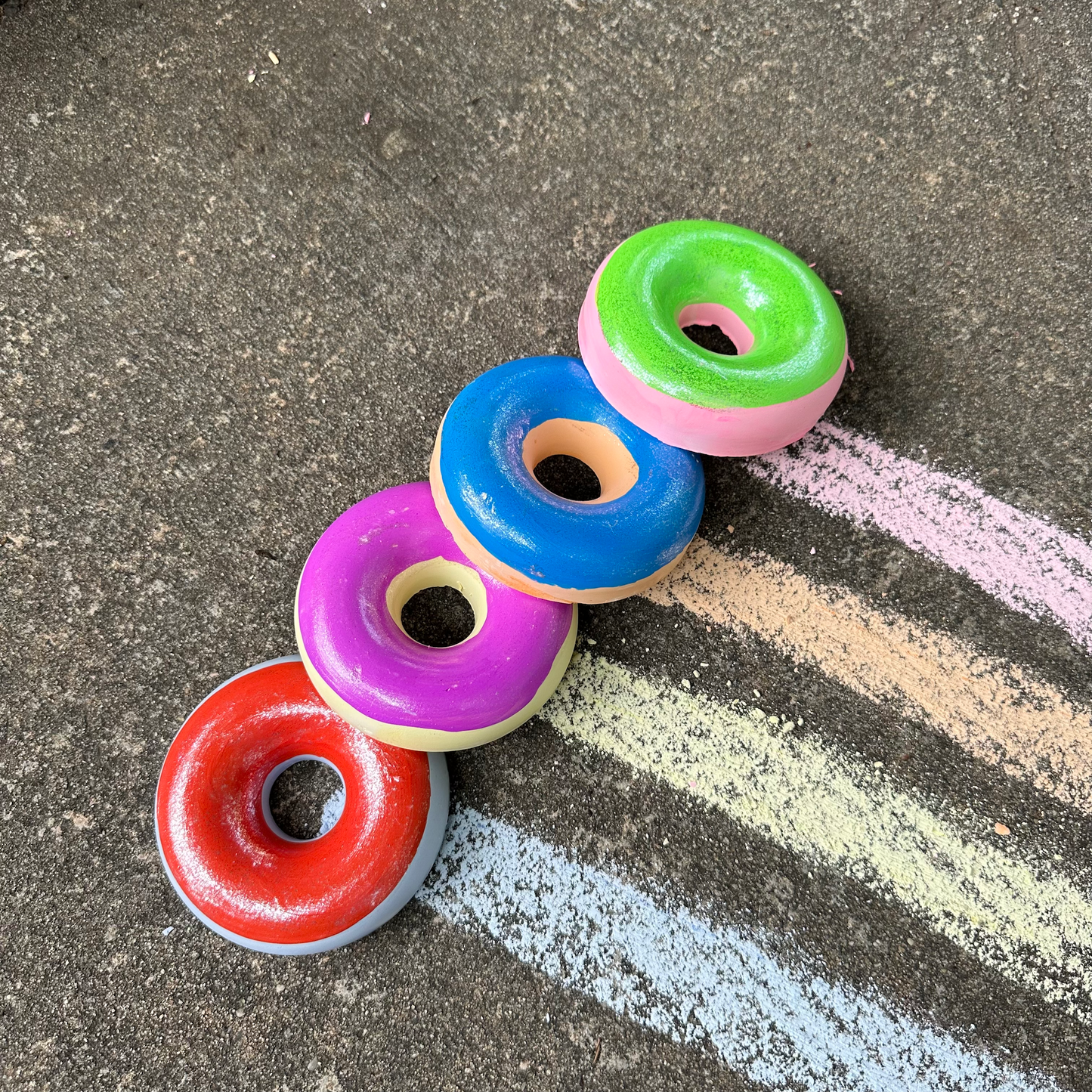 Assorted Donuts Handmade Sidewalk Chalk