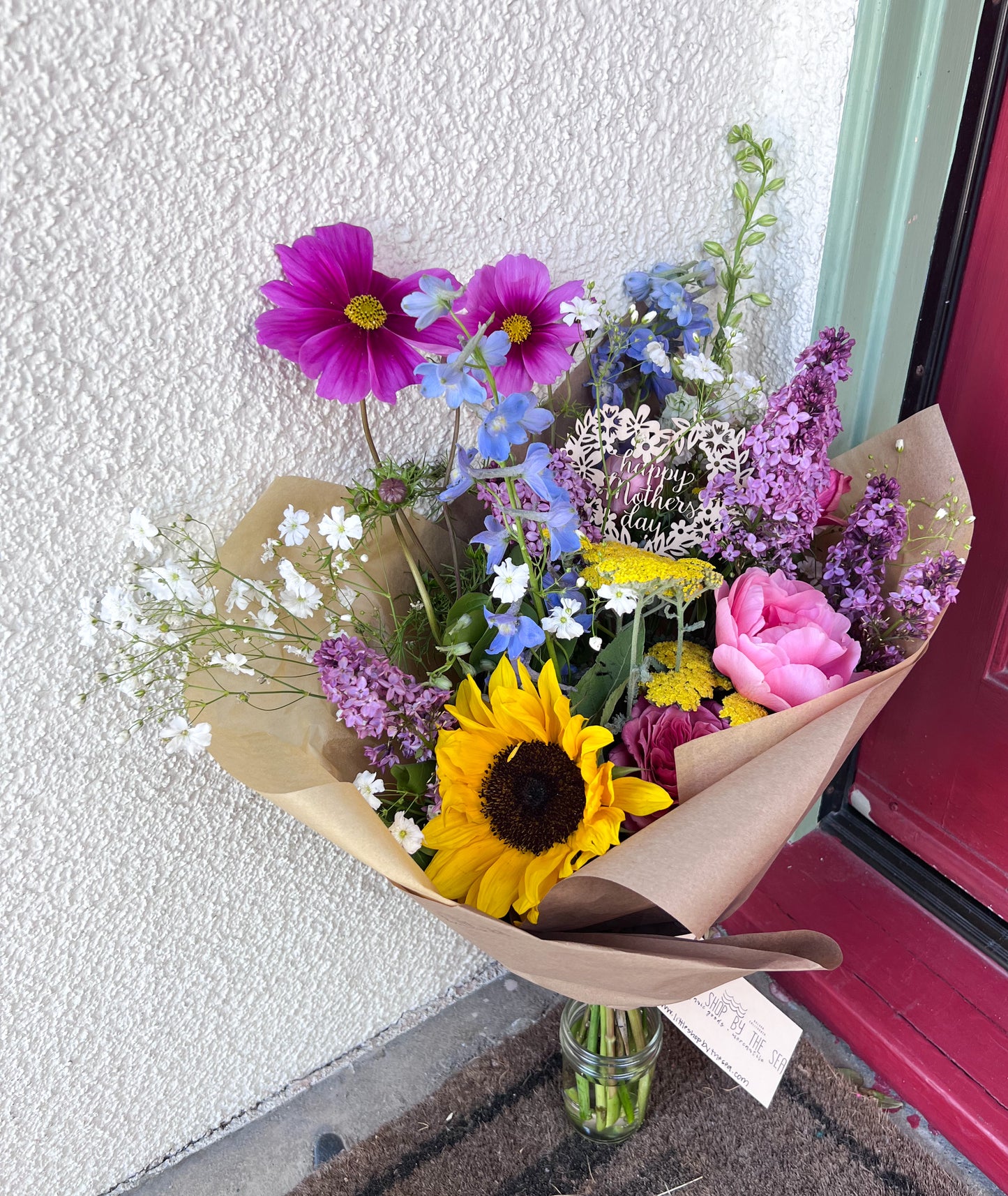 Paper Wrapped Bouquet