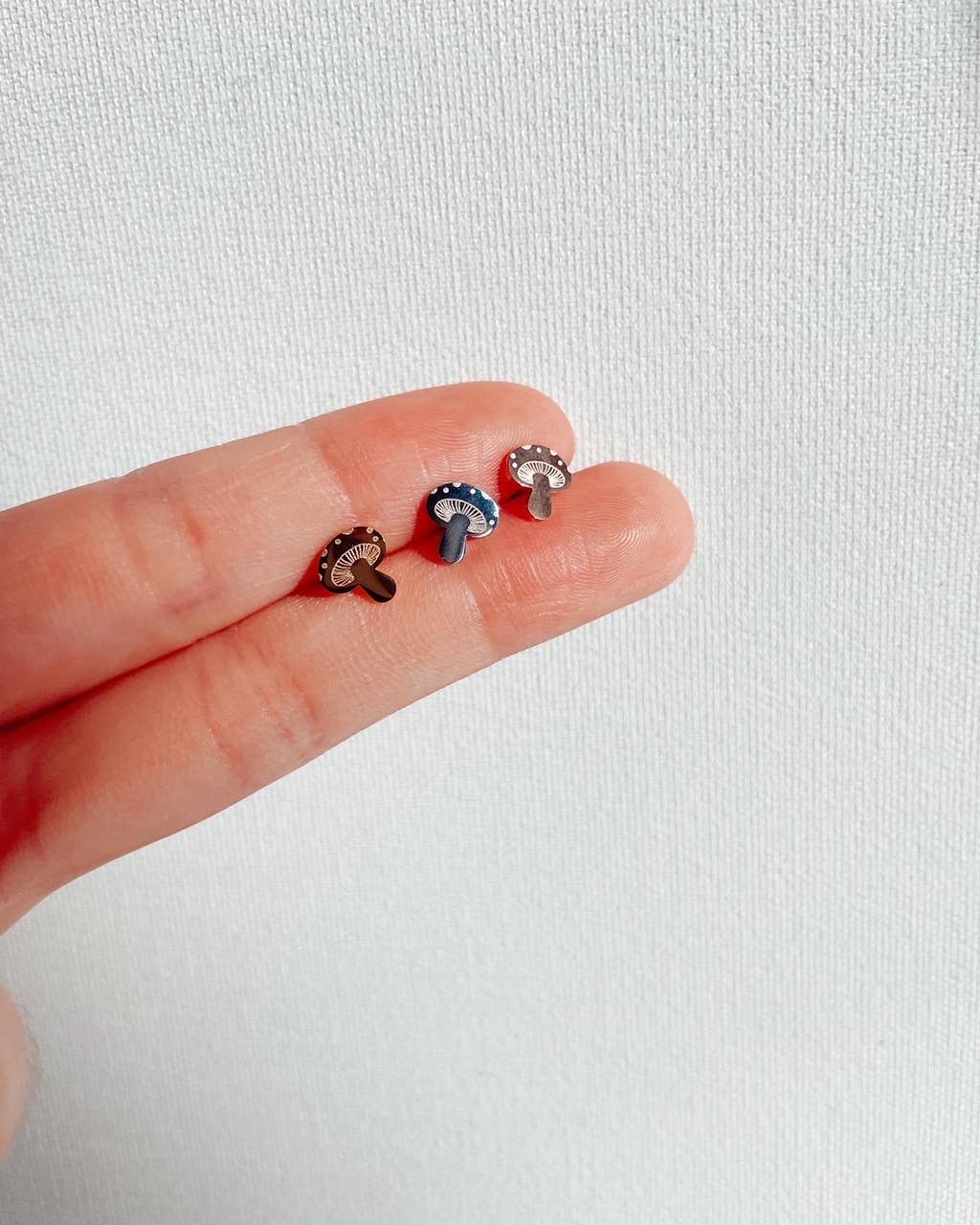 Dainty Little Tiny Things | Groovy Mushrooms | Earring Studs