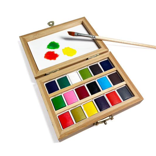 Elseware watercolors - bamboo box - case