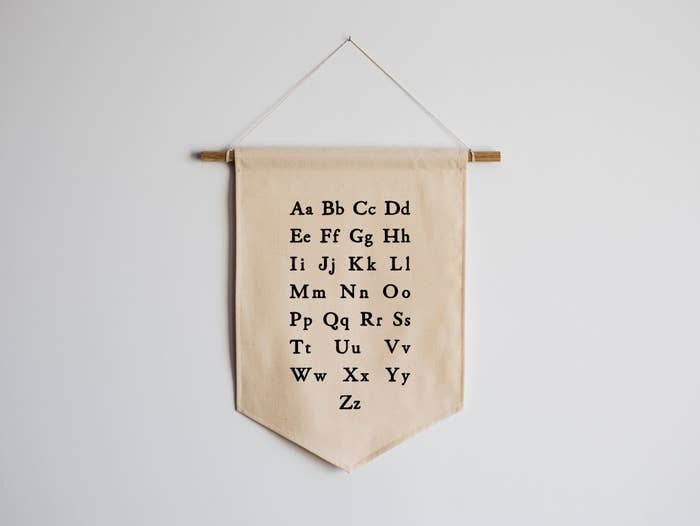 Schoolhouse Alphabet Canvas Banner