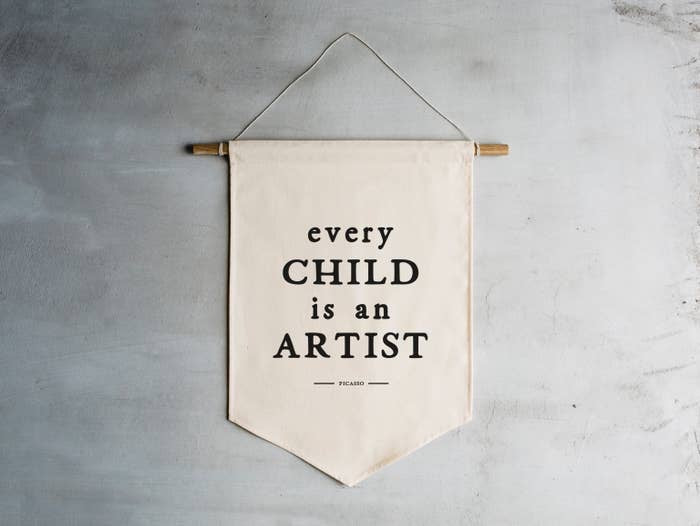 Every Child Is An Artist Canvas Banner